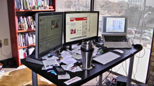 Messy desk